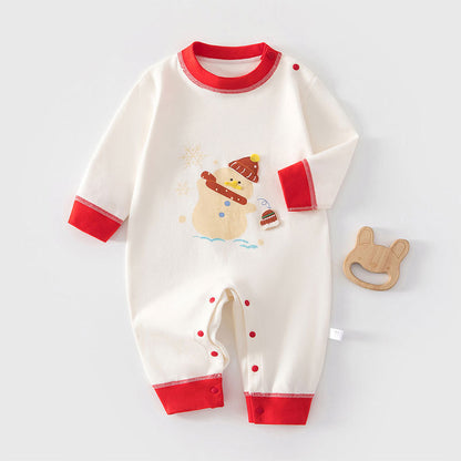 Baby jumpsuit baby long sleeved crawling clothes pajamas home clothes