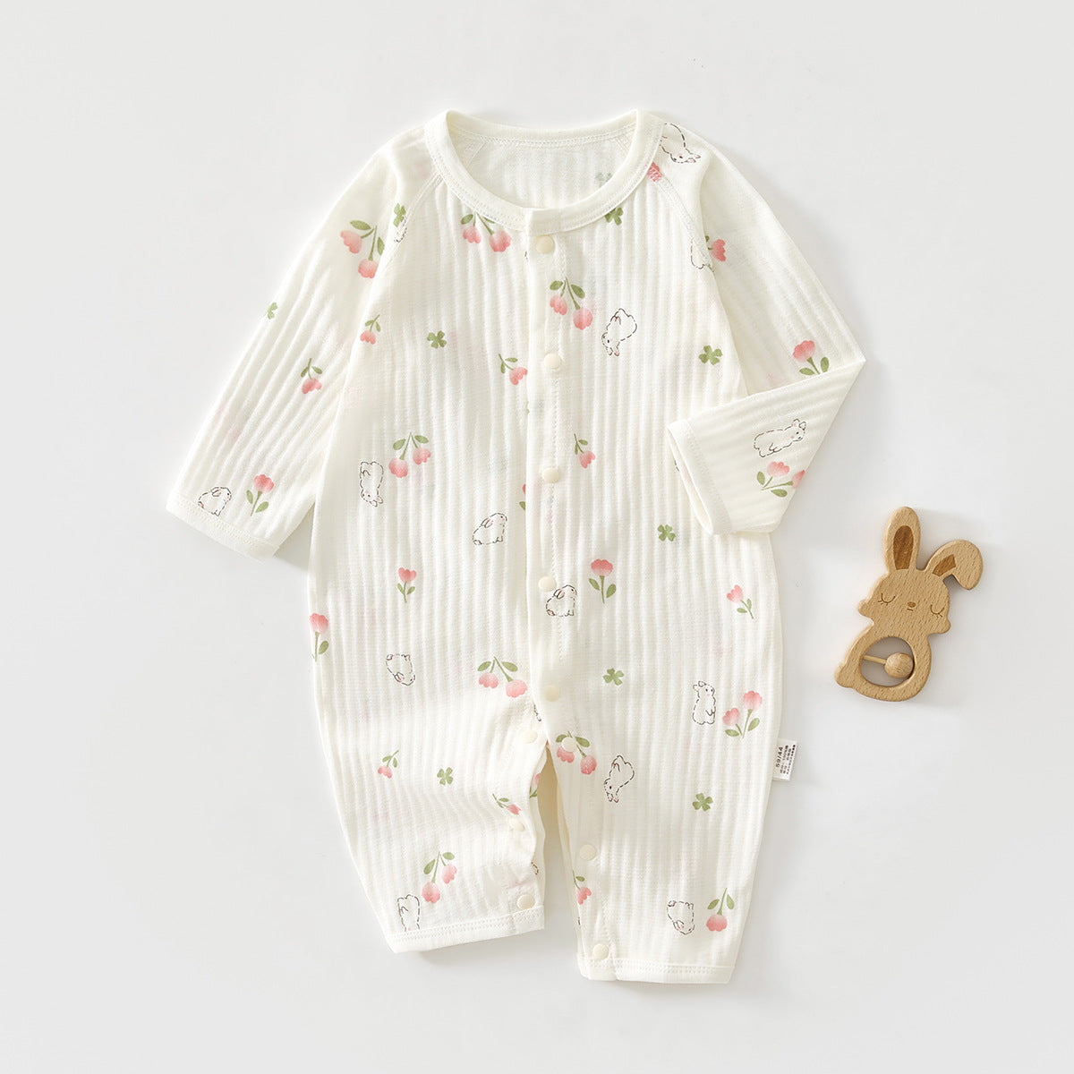 Newborn Baby Onesie  Lightweight Sleepwear Long Sleeve