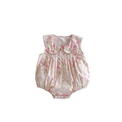 Baby Clothes SummerStyle Newborn Romper Girl Baby Onesie Princess 1-Month 100-Day Bodysuit Cotton
