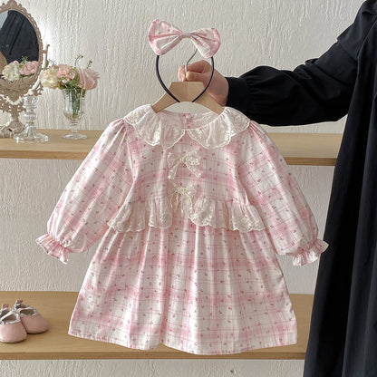Baby Clothes Baby Romper Girl Ins Dress Sweet Princess Lace Sister Outfit Dropshipping