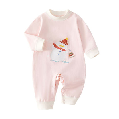 Baby jumpsuit baby long sleeved crawling clothes pajamas home clothes