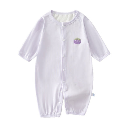Baby Lightweight Unisex Baby Air Conditioning Sleepwear Outfit Newborn Long Sleeve Breathable Harlow Clothes