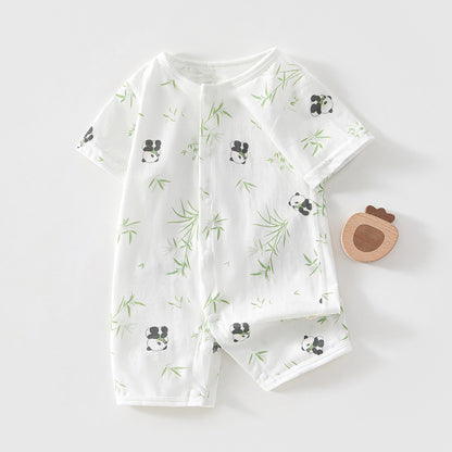 Romper Lightweight Newborn Jumpsuit  Short Sleeve Baby Clothing Onesie Sleepwear