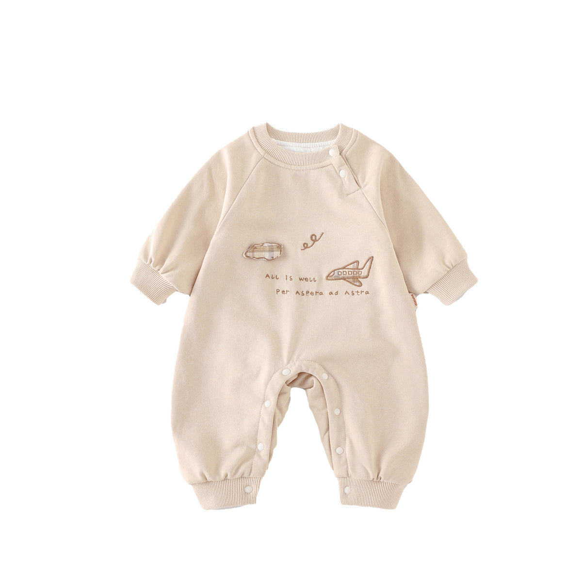 Baby Long Sleeve Onesie Newborn Autumn Seamless Home Wear Autumn Sleepwear Girl Autumn Outing Crawling Suit