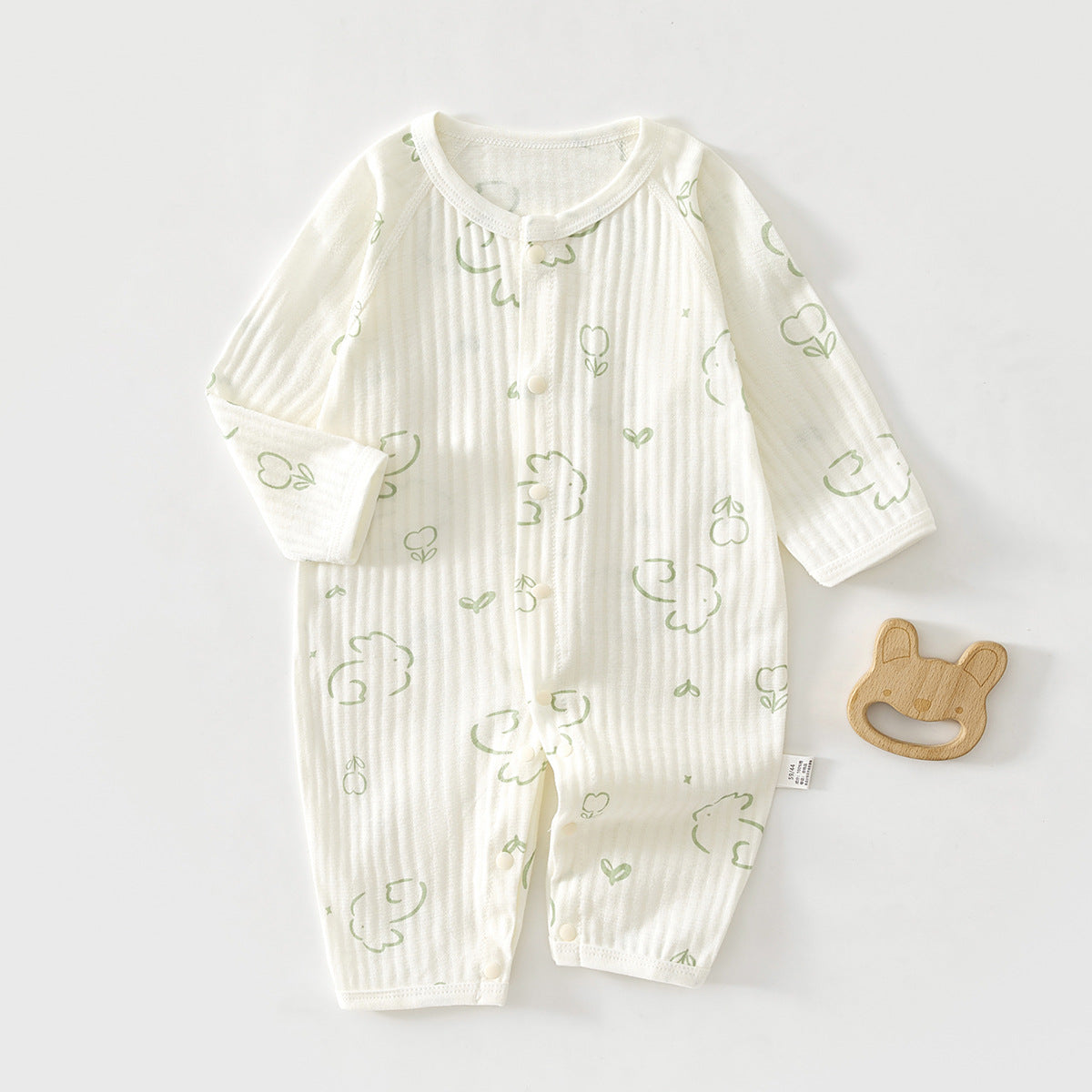 Newborn Baby Onesie  Lightweight Sleepwear Long Sleeve