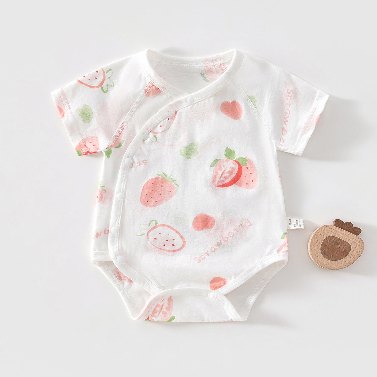 Infant Bodysuit Lightweight Newborn Onesie Baby Romper Short Sleeve Pure Cotton Crawling Suit