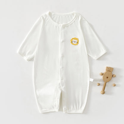Baby Lightweight Unisex Baby Air Conditioning Sleepwear Outfit Newborn Long Sleeve Breathable Harlow Clothes