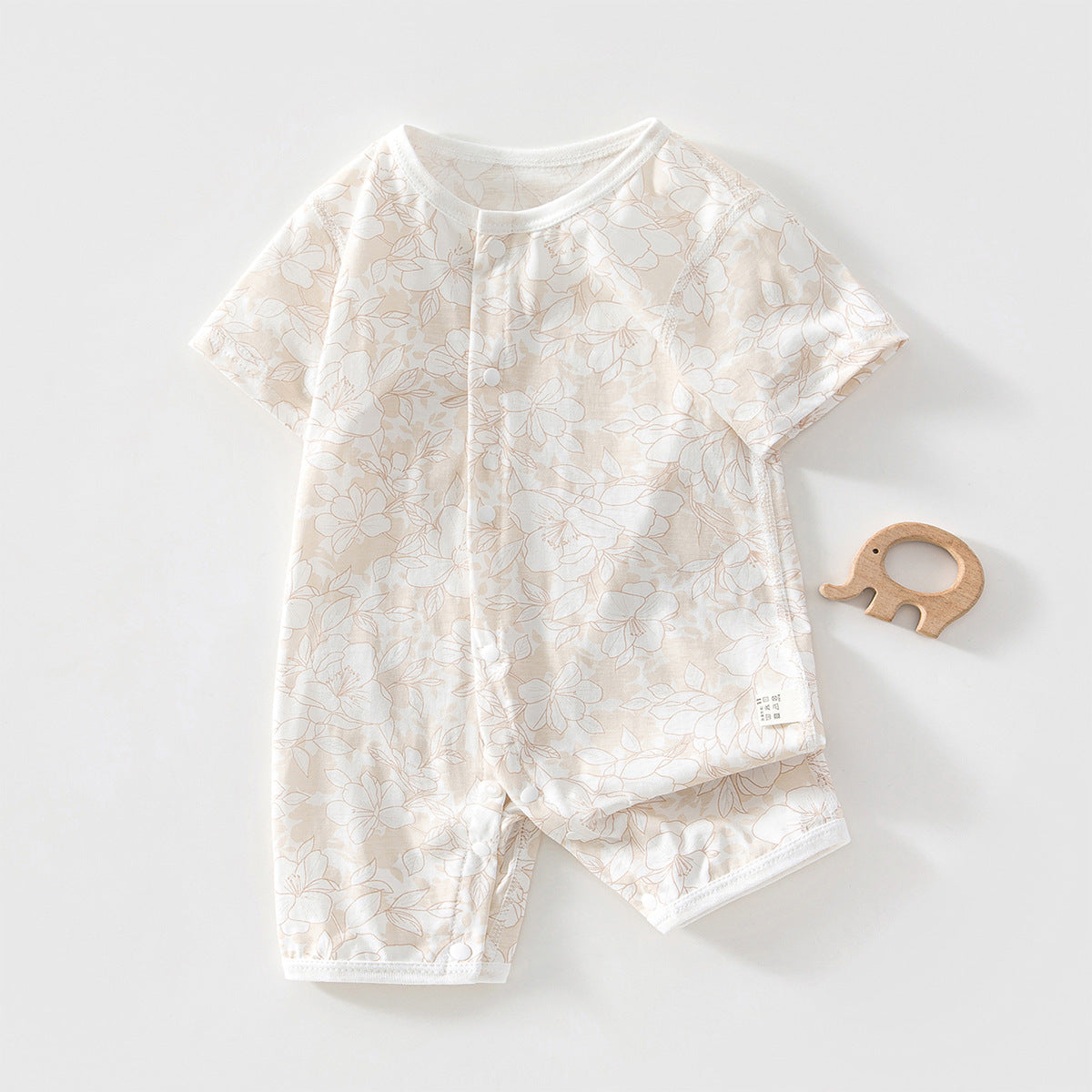 Romper Lightweight Newborn Jumpsuit  Short Sleeve Baby Clothing Onesie Sleepwear