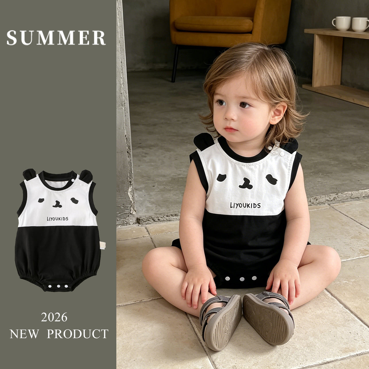 Baby Clothes Sleeveless Romper Lightweight Super Cute Newborn Onesie