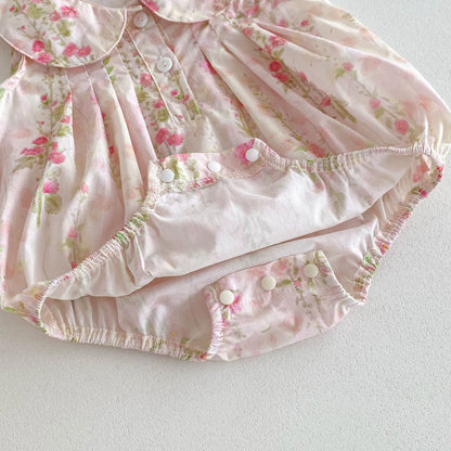 Baby Clothes SummerStyle Newborn Romper Girl Baby Onesie Princess 1-Month 100-Day Bodysuit Cotton