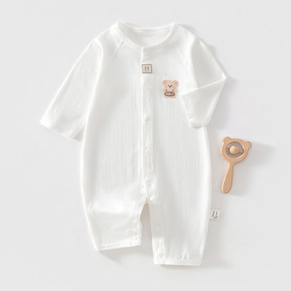 Baby Romper Sleepwear Newborn Long Sleeve Outing Air Conditioning Suit