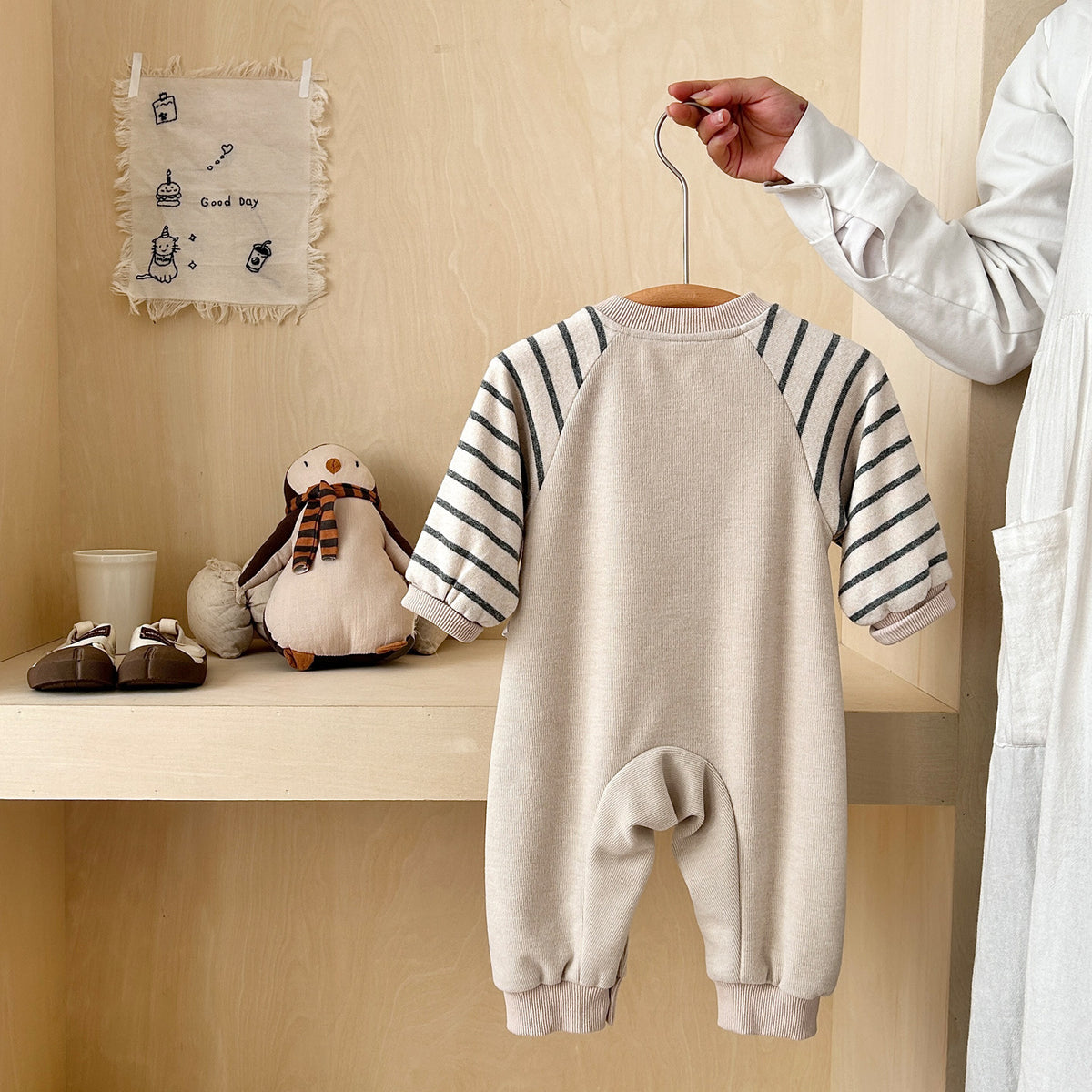 Baby Long Sleeve Onesie Autumn Cotton Seamless A-Class Newborn Clothes Cute Sleepwear Crawling Outfit