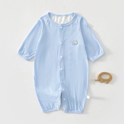 Baby Lightweight Unisex Baby Air Conditioning Sleepwear Outfit Newborn Long Sleeve Breathable Harlow Clothes