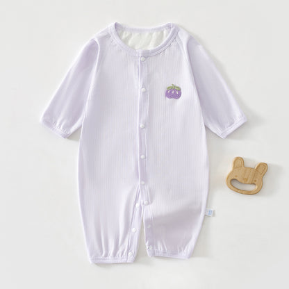 Baby Lightweight Unisex Baby Air Conditioning Sleepwear Outfit Newborn Long Sleeve Breathable Harlow Clothes