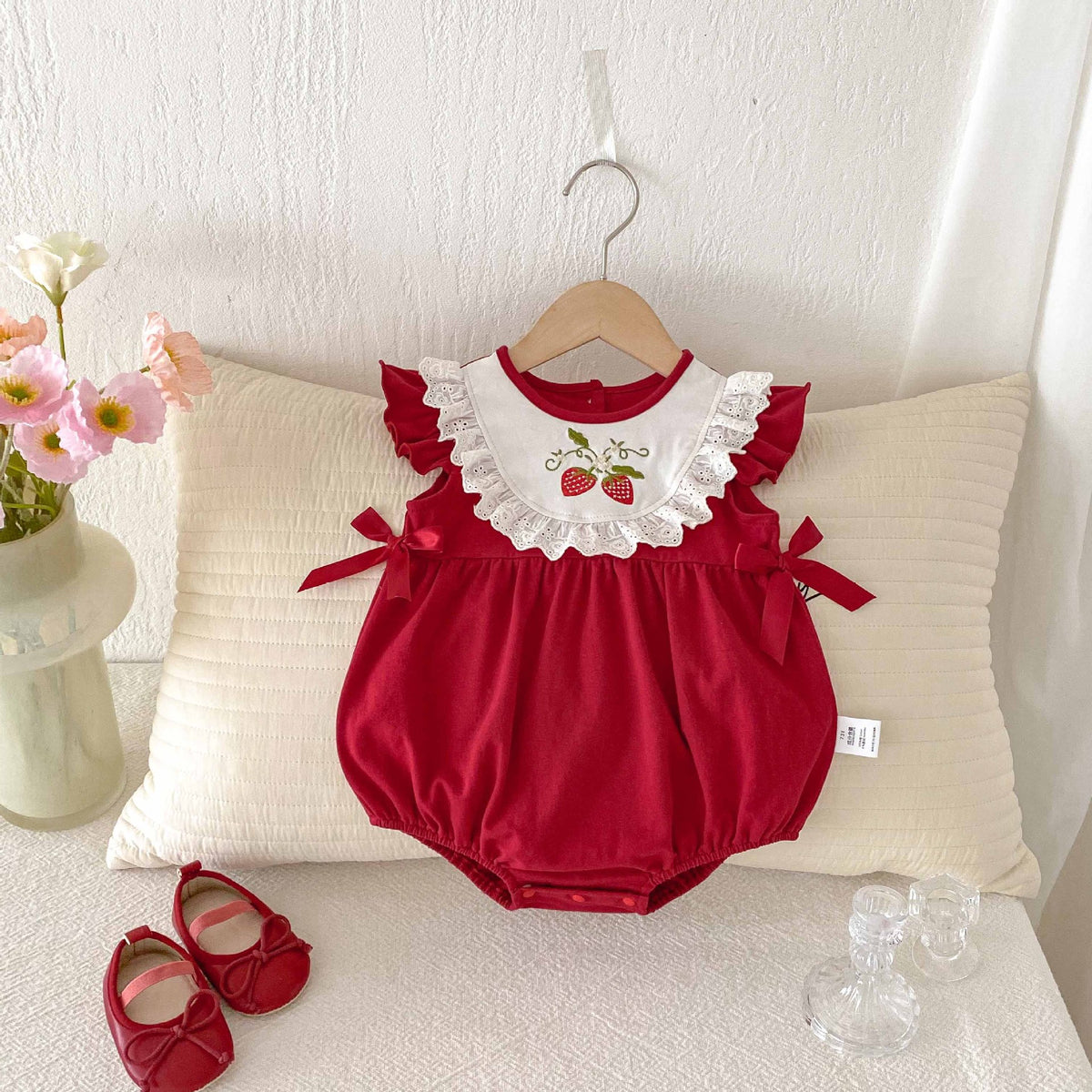 Baby Summer Outfit Newborn Clothes Girl Romper Full Moon Bodysuit Lightweight Summer Cotton A Class