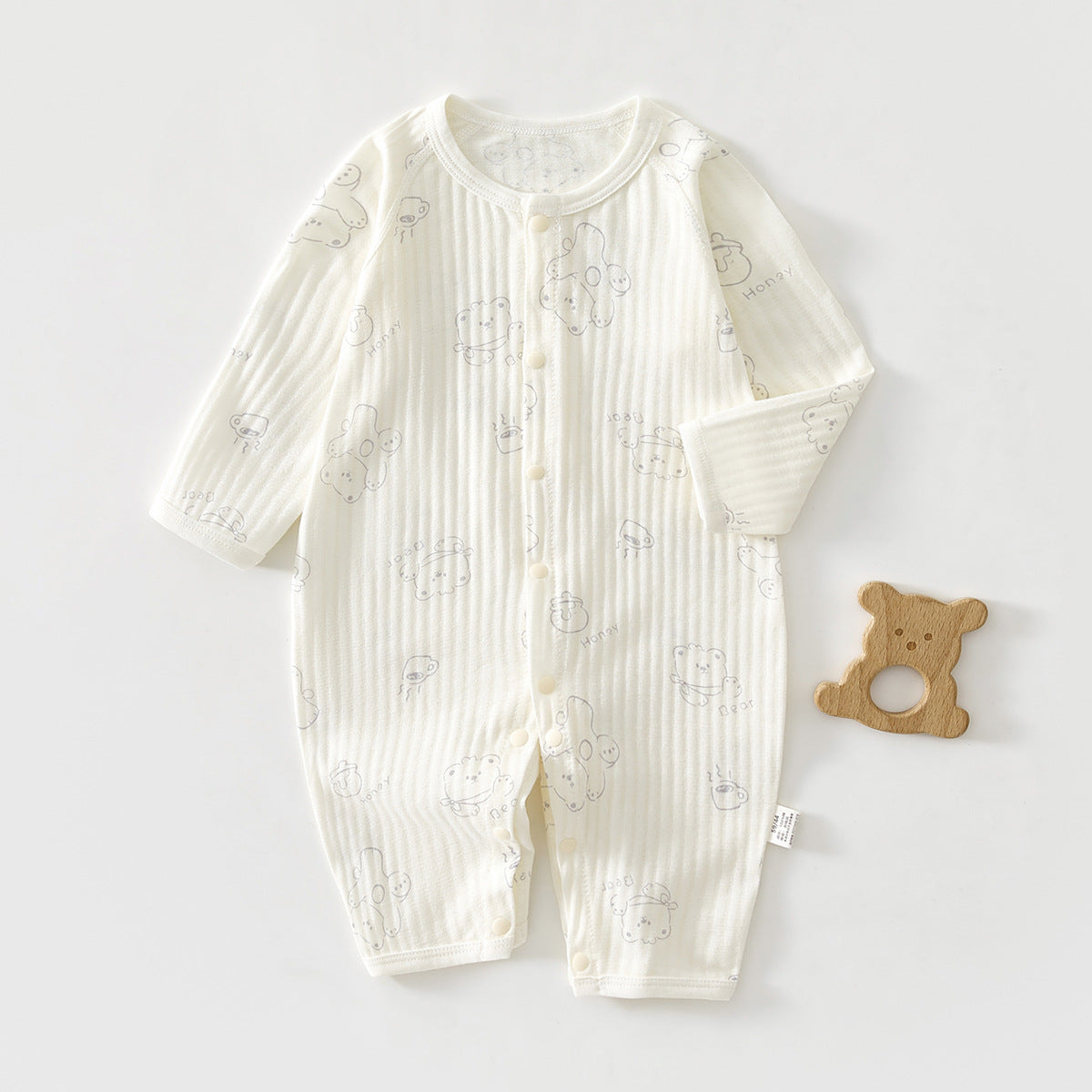 Newborn Baby Onesie  Lightweight Sleepwear Long Sleeve