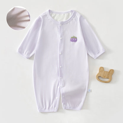 Baby Lightweight Unisex Baby Air Conditioning Sleepwear Outfit Newborn Long Sleeve Breathable Harlow Clothes