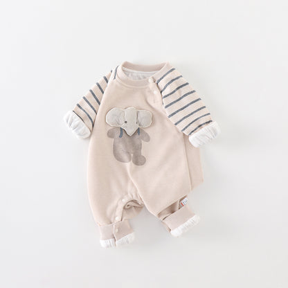 Baby Long Sleeve Onesie Autumn Cotton Seamless A-Class Newborn Clothes Cute Sleepwear Crawling Outfit