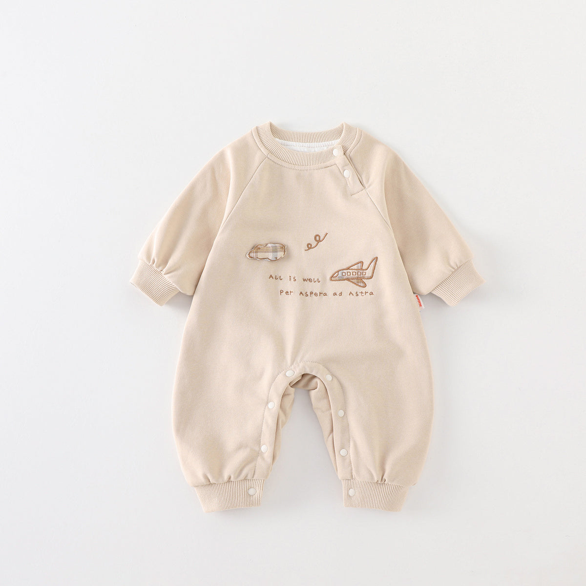 Baby Long Sleeve Onesie Newborn Autumn Seamless Home Wear Autumn Sleepwear Girl Autumn Outing Crawling Suit