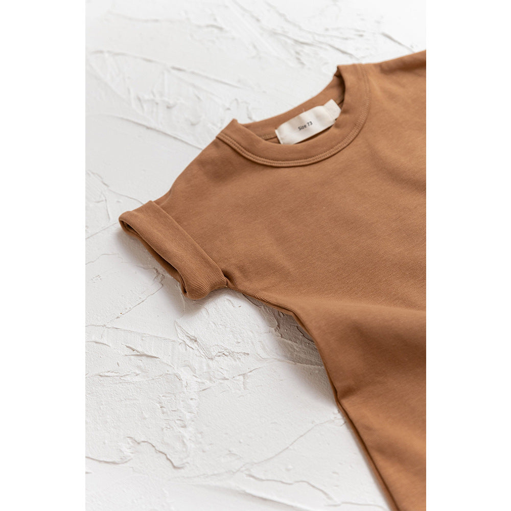 Newborn Bodysuit Pure Color Baby Short Pants