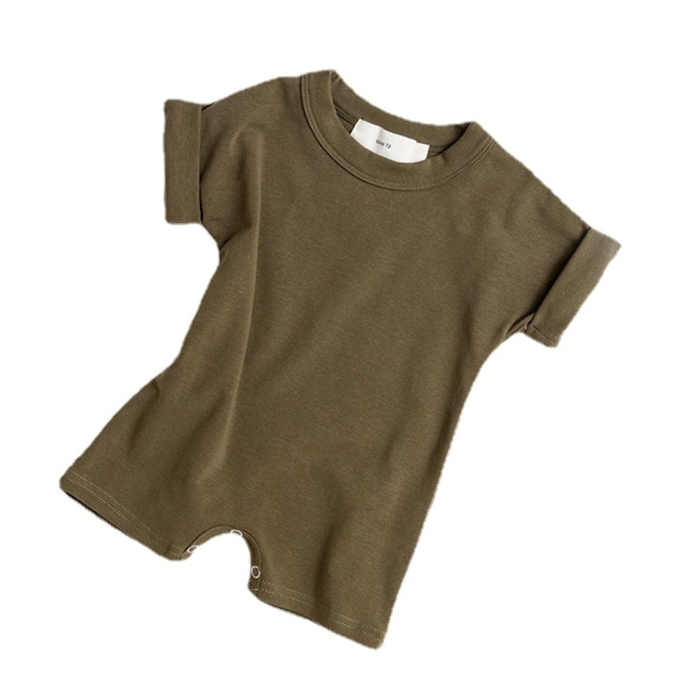 Newborn Bodysuit Pure Color Baby Short Pants
