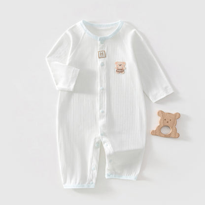 Baby Romper Sleepwear Newborn Long Sleeve Outing Air Conditioning Suit