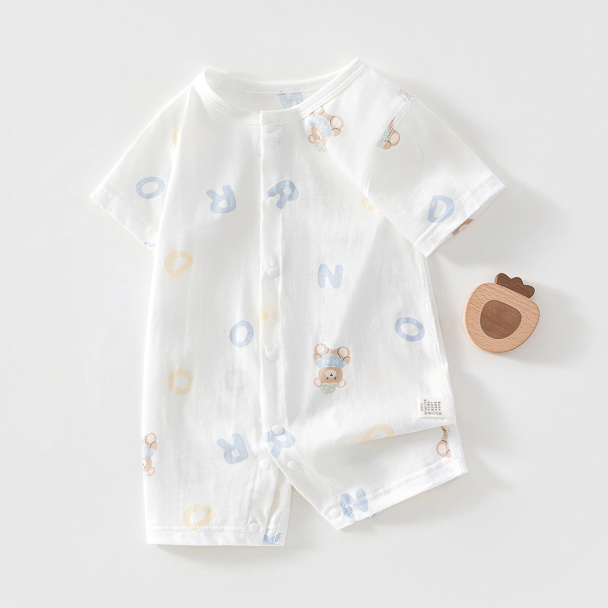 Romper Lightweight Newborn Jumpsuit  Short Sleeve Baby Clothing Onesie Sleepwear
