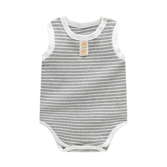 Striped sleeveless newborn clothing