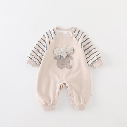 Baby Long Sleeve Onesie Autumn Cotton Seamless A-Class Newborn Clothes Cute Sleepwear Crawling Outfit