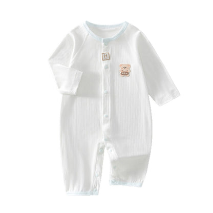Baby Romper Sleepwear Newborn Long Sleeve Outing Air Conditioning Suit