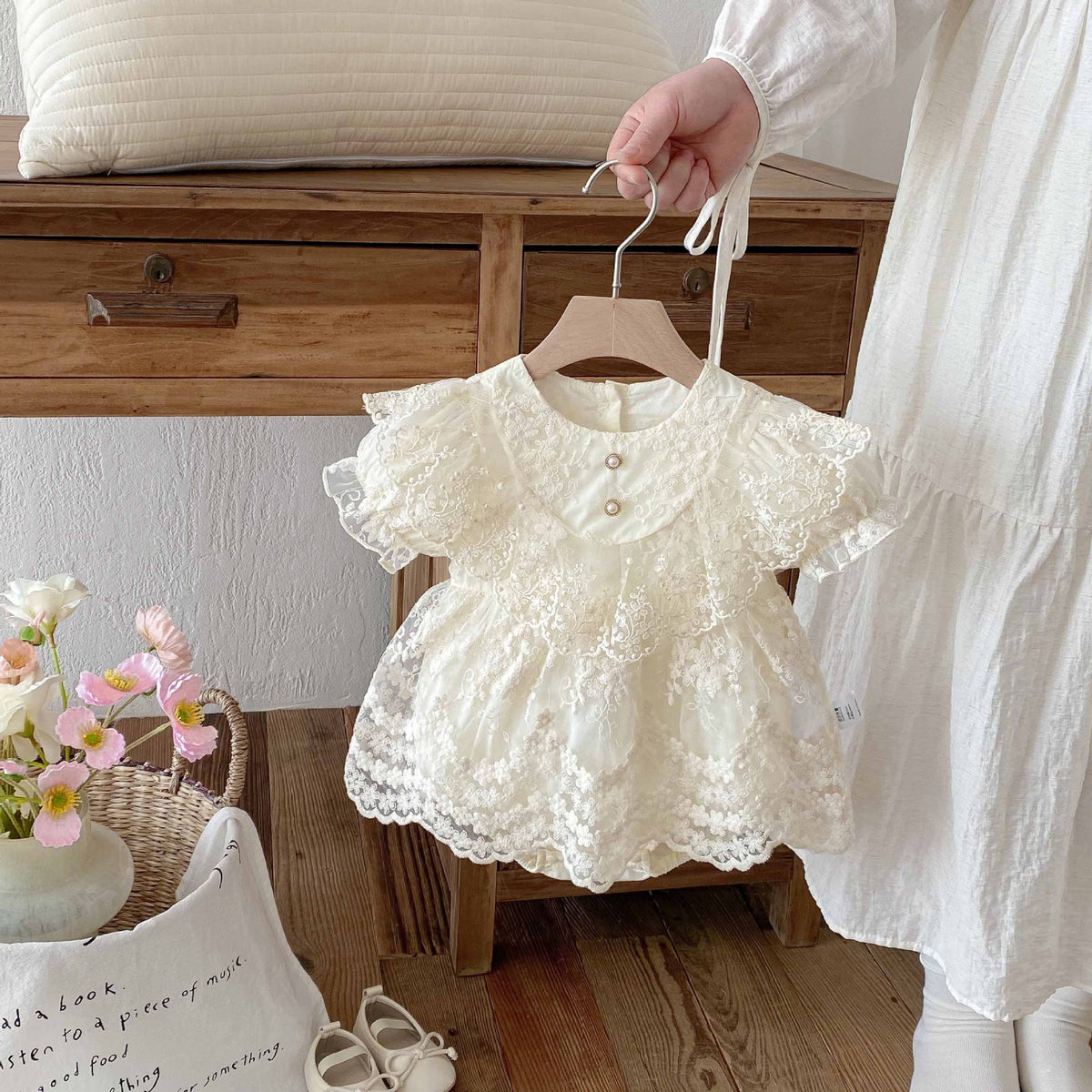 Baby Clothes Romper Summer Lightweight Girl Baby Princess Bodysuit Dress 1st Birthday Outfit Newborn Onesie Cotton
