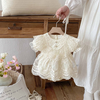 Baby Clothes Romper Summer Lightweight Girl Baby Princess Bodysuit Dress 1st Birthday Outfit Newborn Onesie Cotton