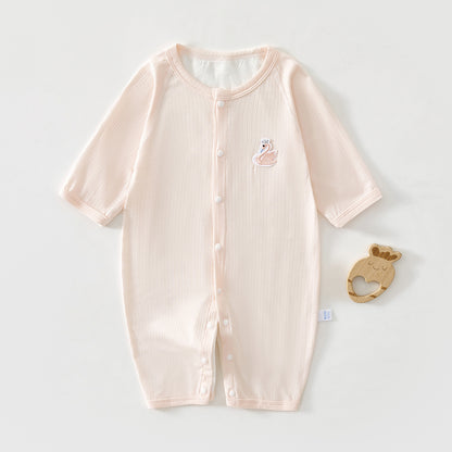 Baby Lightweight Unisex Baby Air Conditioning Sleepwear Outfit Newborn Long Sleeve Breathable Harlow Clothes