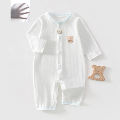 Baby Romper Sleepwear Newborn Long Sleeve Outing Air Conditioning Suit