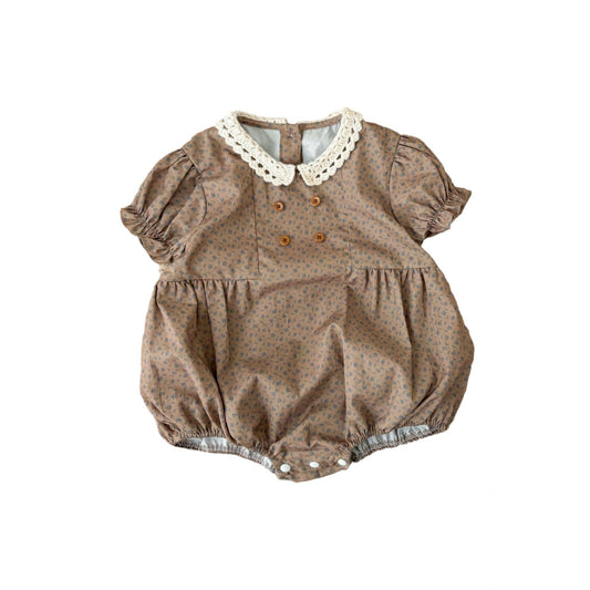 Girls' Floral Romper Baby Girl A-Class Pure Cotton Lightweight Onesie, Infant Summer Clothes